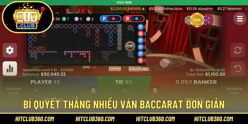 Kinh nghiệm kiếm tiền triệu khi chơi Baccarat