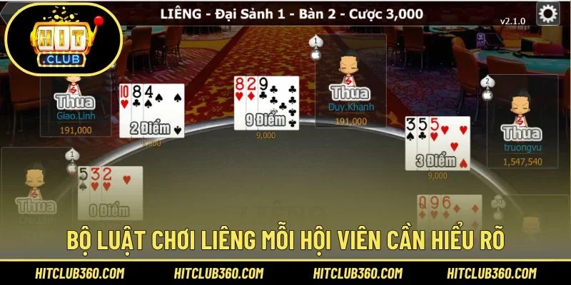 Bộ luật chơi Liêng mỗi hội viên cần hiểu rõ