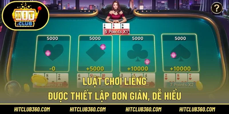 Luật chơi Liêng được thiết lập đơn giản, dễ hiểu